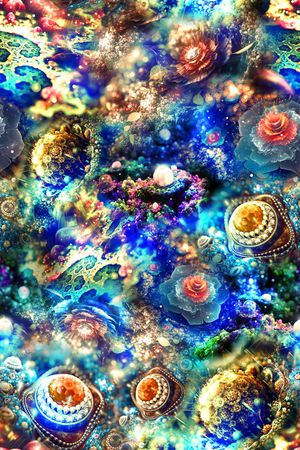 抽象印花华亿平台图片