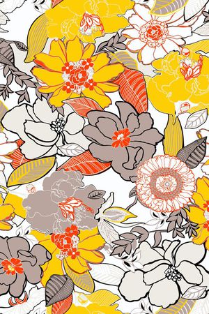 浪漫花卉印花华亿平台图片