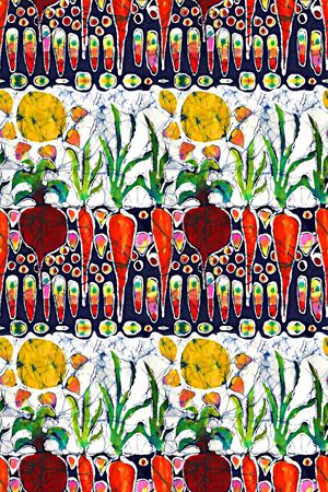 抽象几何清爽梦幻艺术平底立体手绘满版最新高清数码蕾丝民族中国风绣花珠宝肌理时尚潮

流大牌复古欧美风女装衬衫印花华亿平台图片