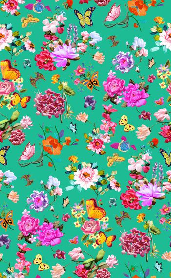 595930-原创时尚立体丝带绣花蝴蝶花朵花卉