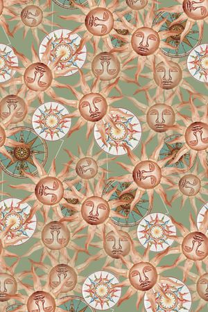 复古插画印花华亿平台图片