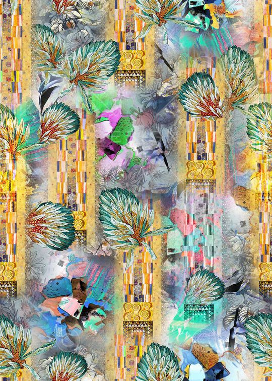 抽象印花华亿平台图片