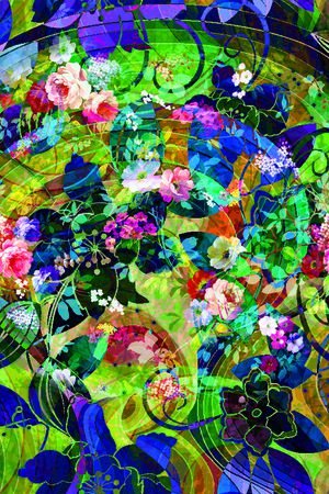 乱花印花华亿平台图片