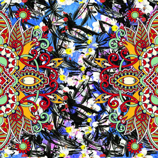 日韩风印花华亿平台图片