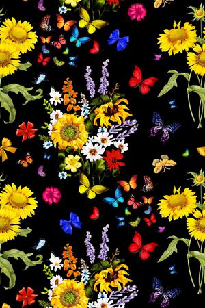 花鸟印花华亿平台图片