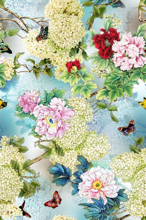 中国风印花华亿平台图片