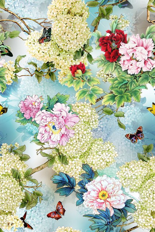 中国风印花华亿平台图片