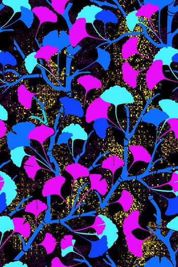 596270-银杏树叶炫彩底纹