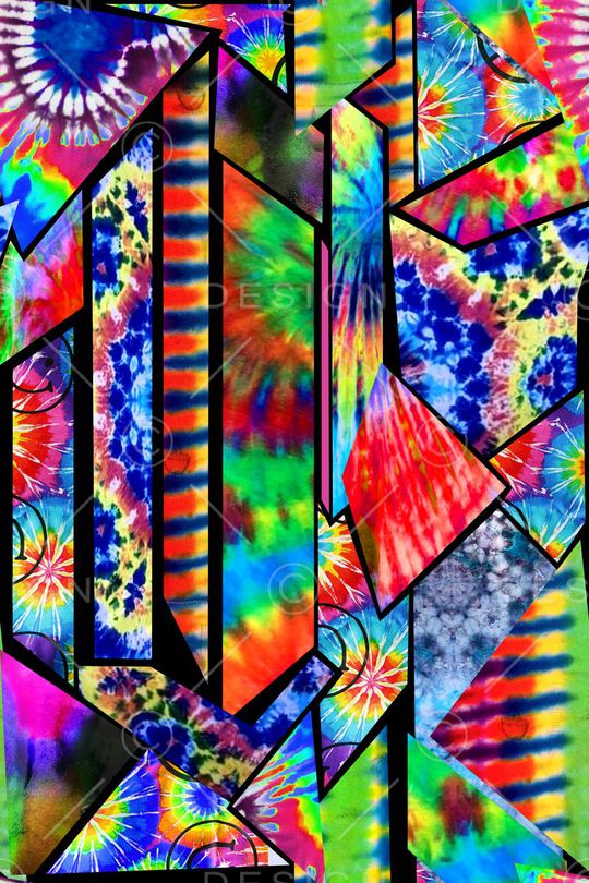 扎染印花华亿平台图片