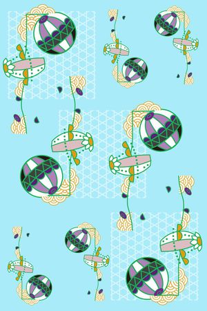 不规则几何印花华亿平台图片