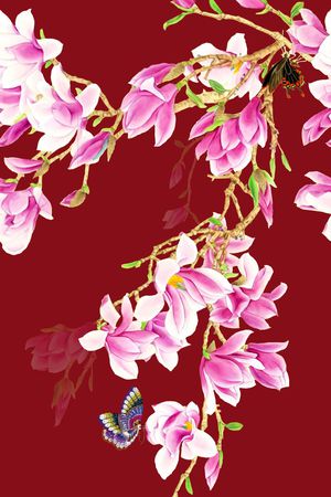 中国风印花华亿平台图片