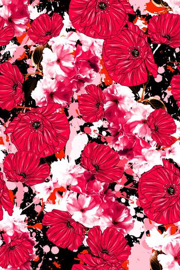 596371-炫彩大花花卉花朵