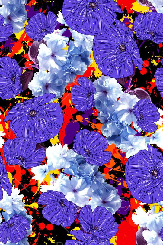 乱花印花华亿平台图片