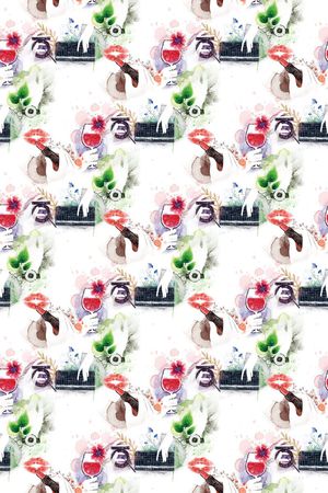 插画印花华亿平台图片