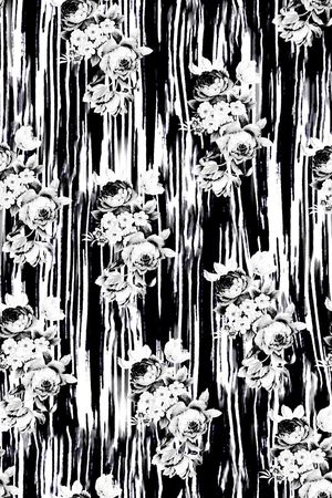 水墨条子印花华亿平台图片