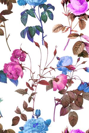 清雅玫瑰印花华亿平台图片