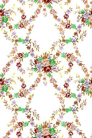 漂亮花卉印花华亿平台图片