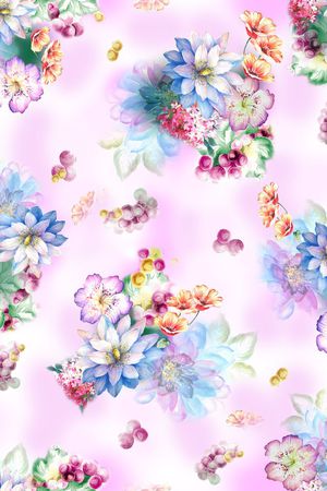 手绘印花华亿平台图片