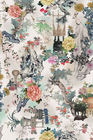 手绘印花华亿平台图片