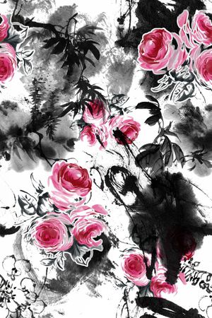 中国风印花华亿平台图片