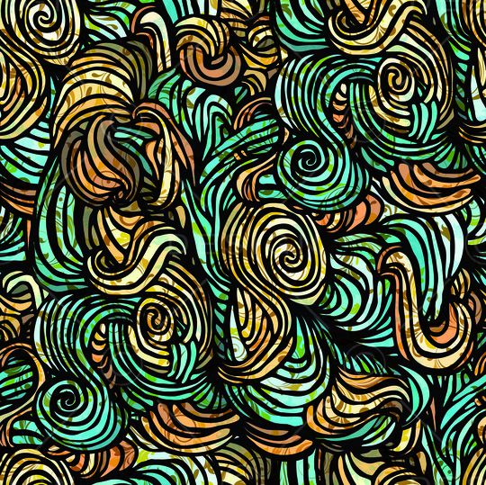 卷草纹印花华亿平台图片