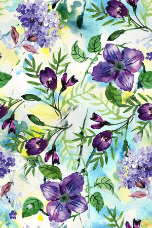 水彩印花华亿平台图片