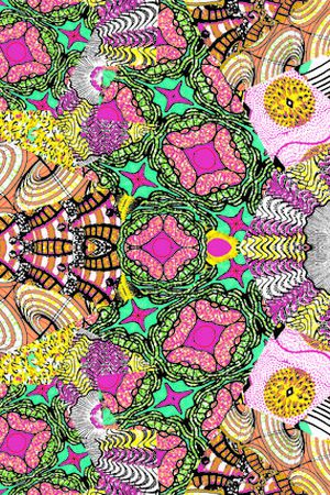 小花卉印花华亿平台图片