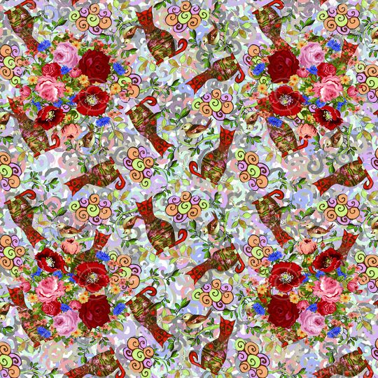 动物纹印花华亿平台图片