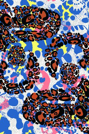 豹纹印花华亿平台图片