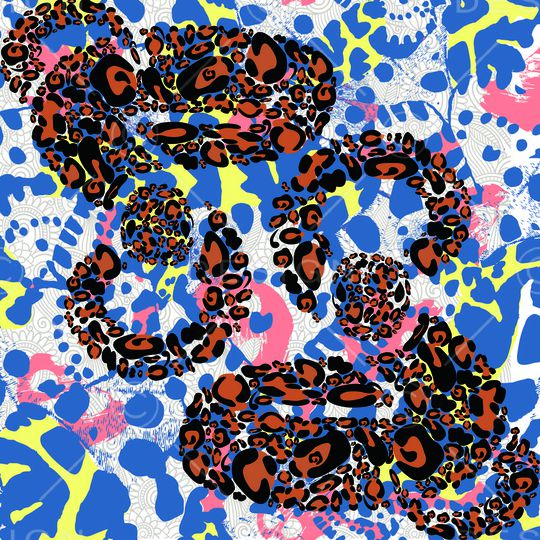 豹纹印花华亿平台图片