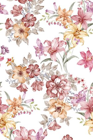 玉兰花印花华亿平台图片