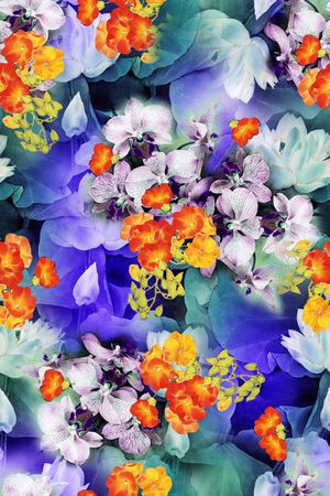 乱花印花华亿平台图片