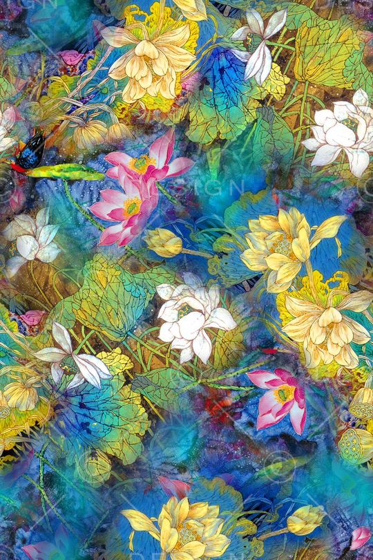 中国风印花华亿平台图片