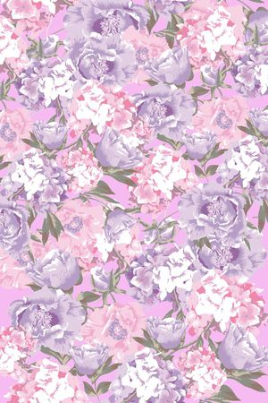 绣球花印花华亿平台图片