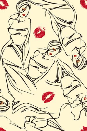 线条印花华亿平台图片