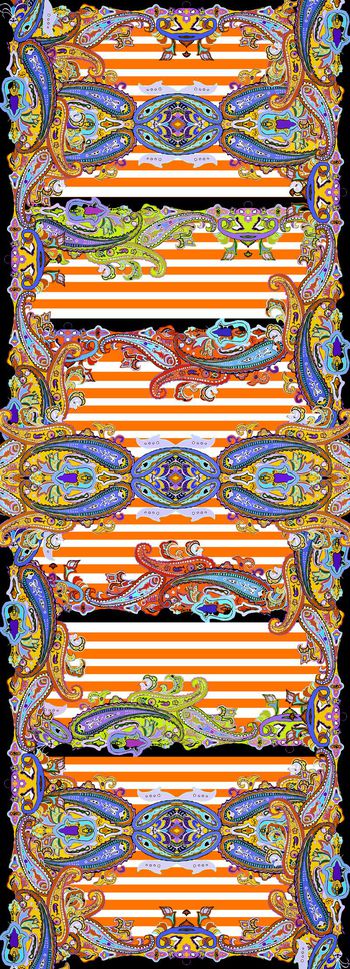 596781-条纹与火腿丝巾