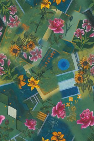 油画花卉印花华亿平台图片