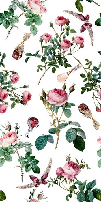 596817-浪漫珠宝花卉