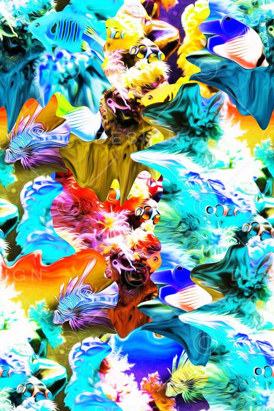 抽象印花华亿平台图片