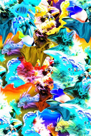 抽象印花华亿平台图片