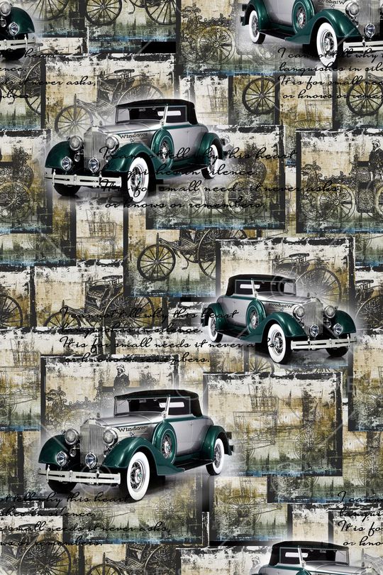 老爷车印花华亿平台图片