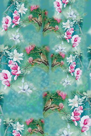 玉兰花语印花华亿平台图片