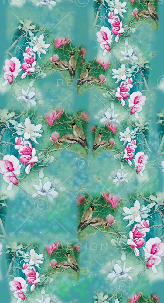 玉兰花语印花华亿平台图片