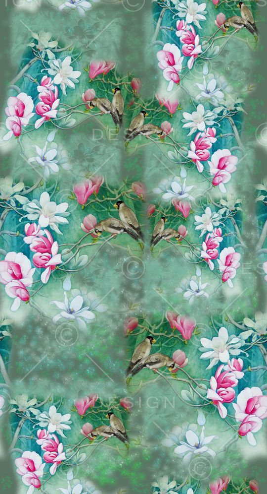 玉兰花语印花华亿平台图片