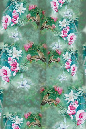 玉兰花语印花华亿平台图片