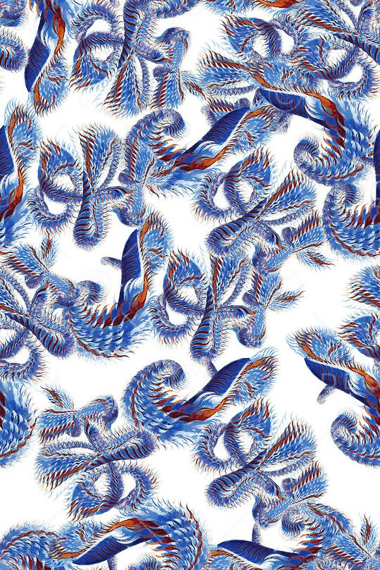 青花瓷印花华亿平台图片