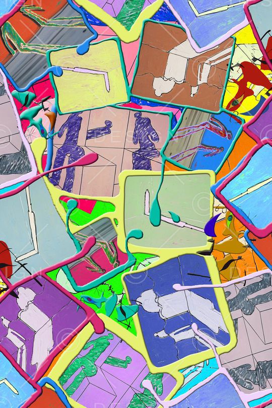 几何印花华亿平台图片