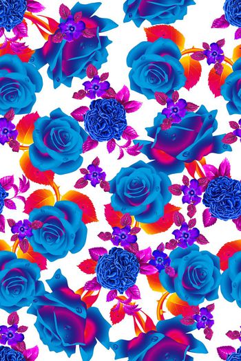 597068-蓝色玫瑰花卉