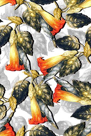 抽象几何清爽梦幻艺术平底立体手绘满版最新高清数码蕾丝民族中国风绣花珠宝肌理时尚潮

流大牌复古欧美风抽象女装图案印花华亿平台图片