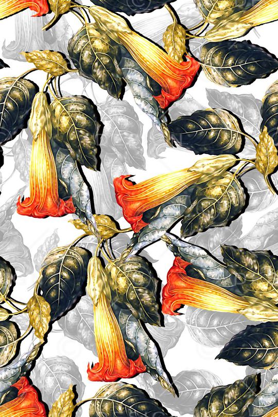 抽象几何清爽梦幻艺术平底立体手绘满版最新高清数码蕾丝民族中国风绣花珠宝肌理时尚潮

流大牌复古欧美风抽象女装图案印花华亿平台图片